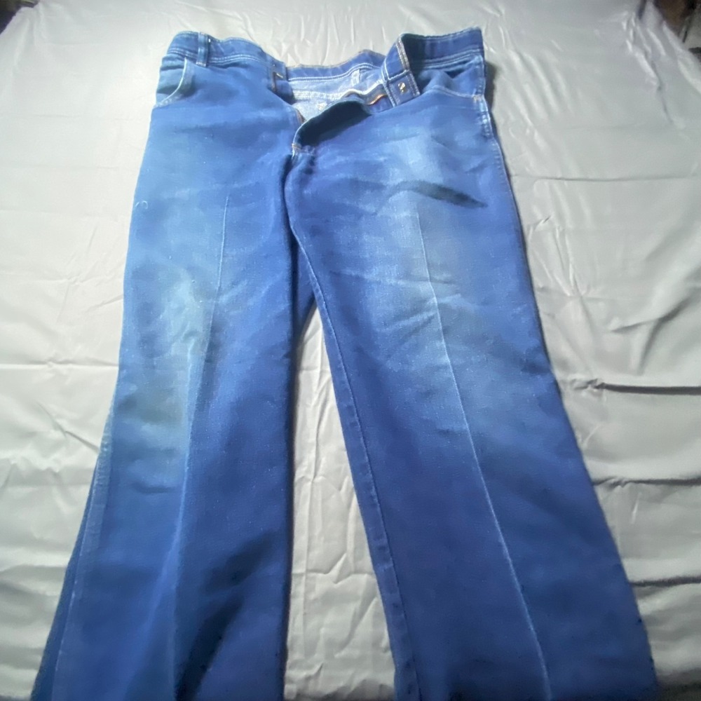 Wrangler 38x29 Men's Blue Straight Leg Jeans Classic Denim Pants 38x29